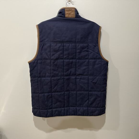 Alan Paine Vest Mens XL Country leather trim Cotton Full Zip Quilted countryside - Picture 7 of 7